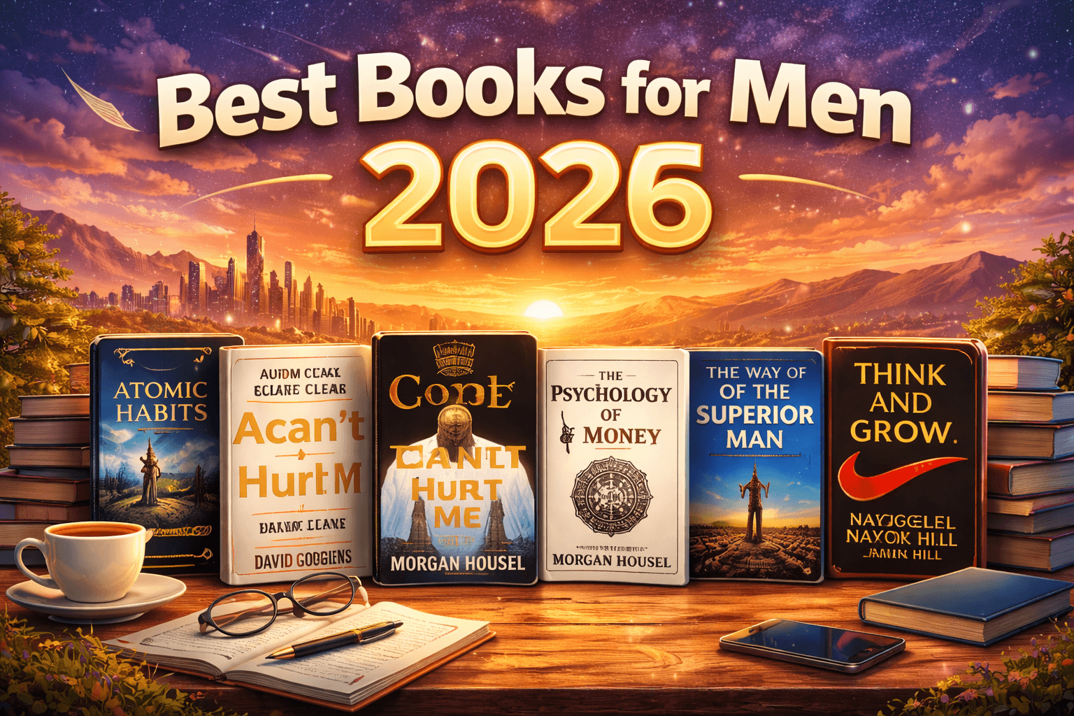 Best Books for Men 2026: 15 Essential Reads to Build Strength, Purpose, and Resilience